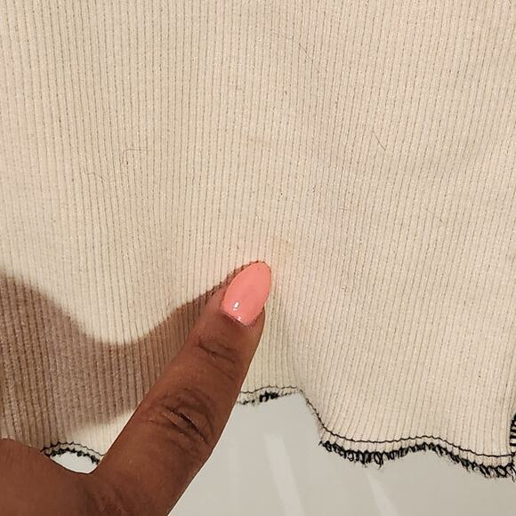 Afrocentric 'Born Natty' Dreadlocs Bodycon Boho Sleeveless Dress Sz Medium Cream - Picture 3 of 9